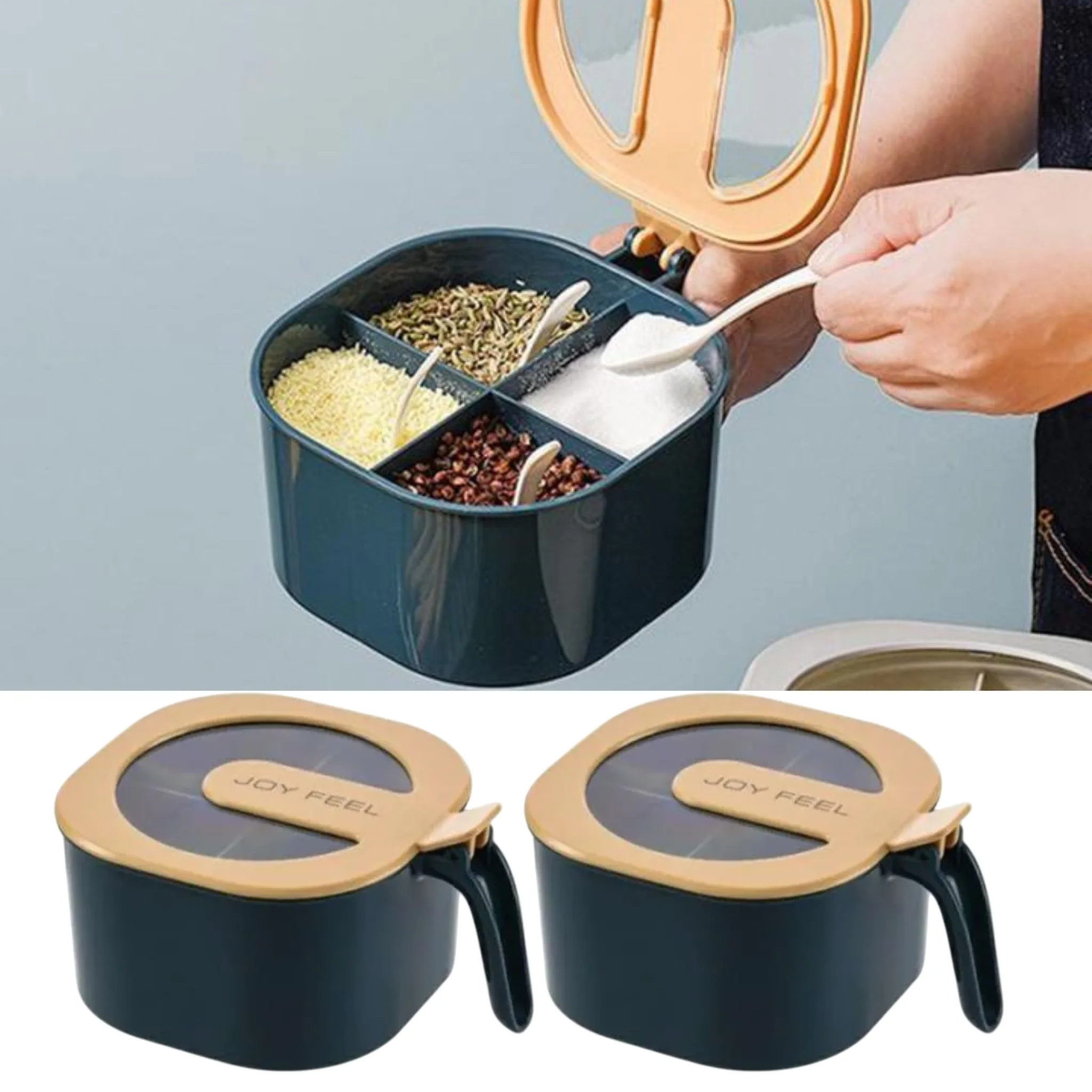 Importé - Lot de 2 pots à épices